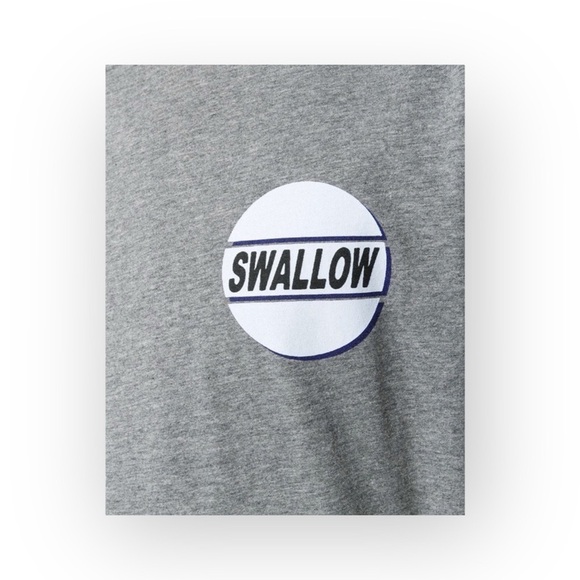 new McQ • Alexander McQueen ★ Swallow Graphic Tee T Shirt ★ Heather Grey ★ Large - Picture 5 of 16